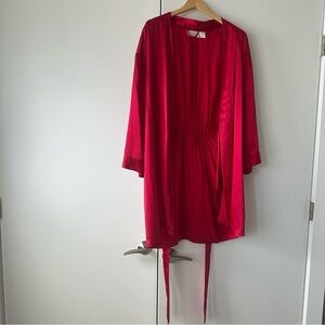 Vintage Victoria's Secret Silk Robe with Tie Belt